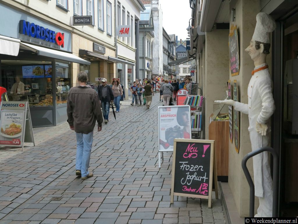 De leukste winkelstraten van Goslar zijn de Rosentorstrasse, de Fischemäkerstrasse en de Hokenstrasse.